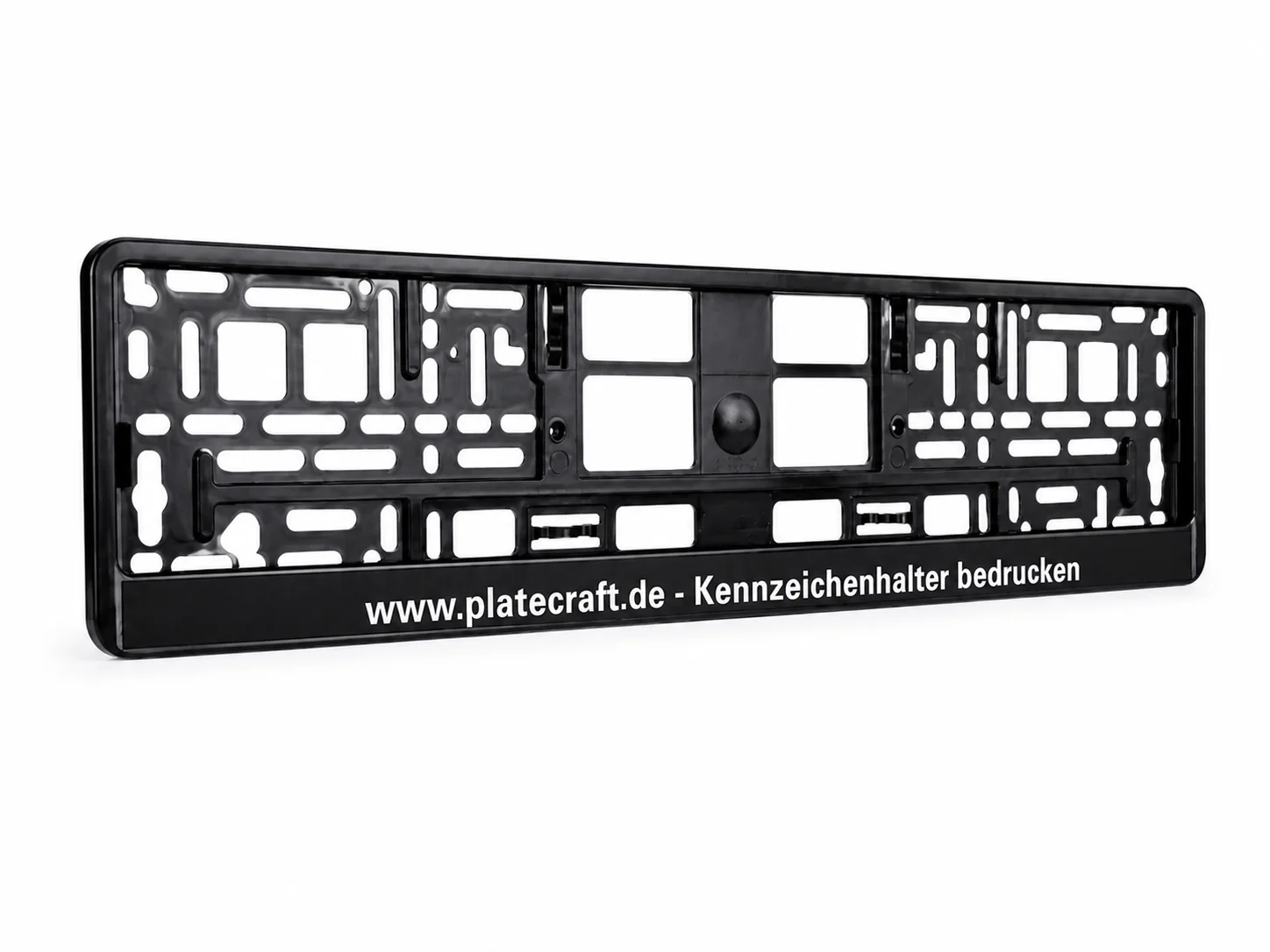 Kennzeichenhalter verschiedene Materialien Digitaldruck Werkstatt