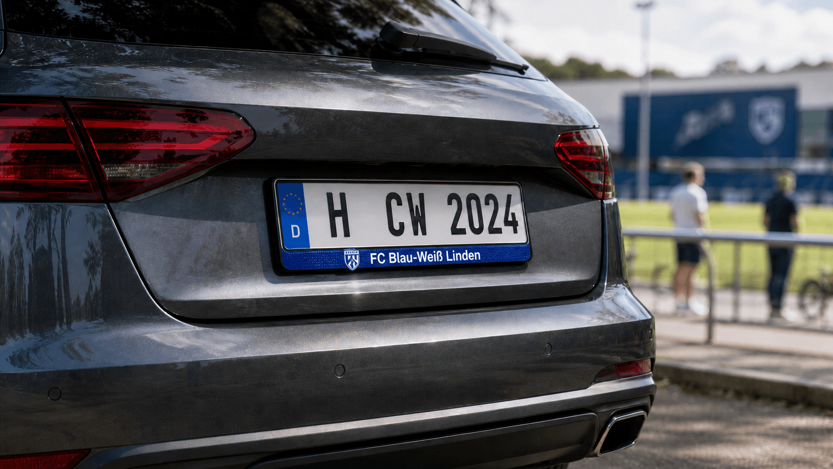Kennzeichenhalter für Vereine – personalisiert mit Vereinslogo