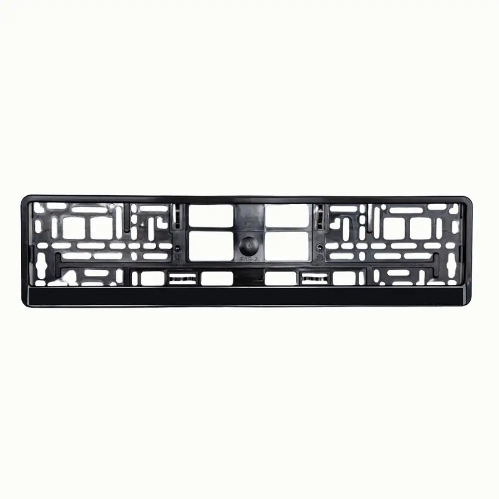 Kennzeichenhalter Standard schwarz mit 510 x 23 mm Werbeleiste für individuellen UV-Druck